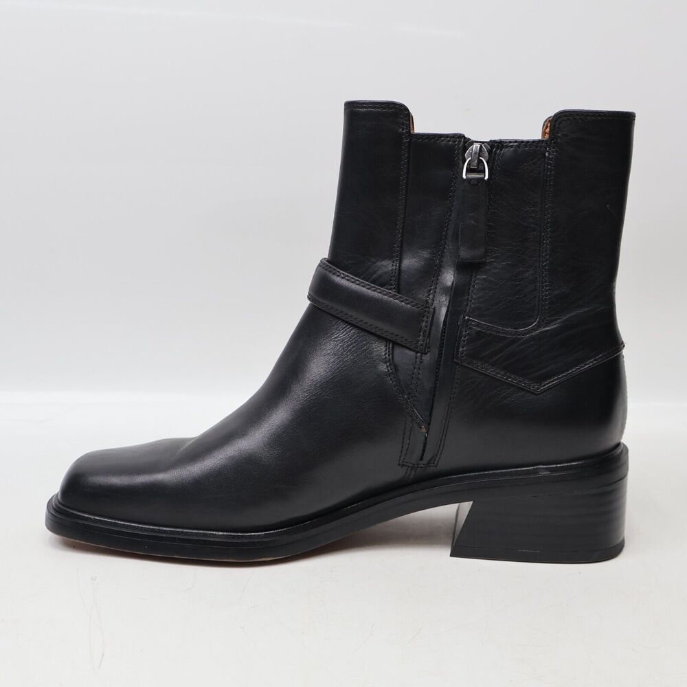 Franco Sarto Women's Gratia Block Heel Round Toe Chelsea Bootie, Black, 9US/40EU - Picture 5 of 10